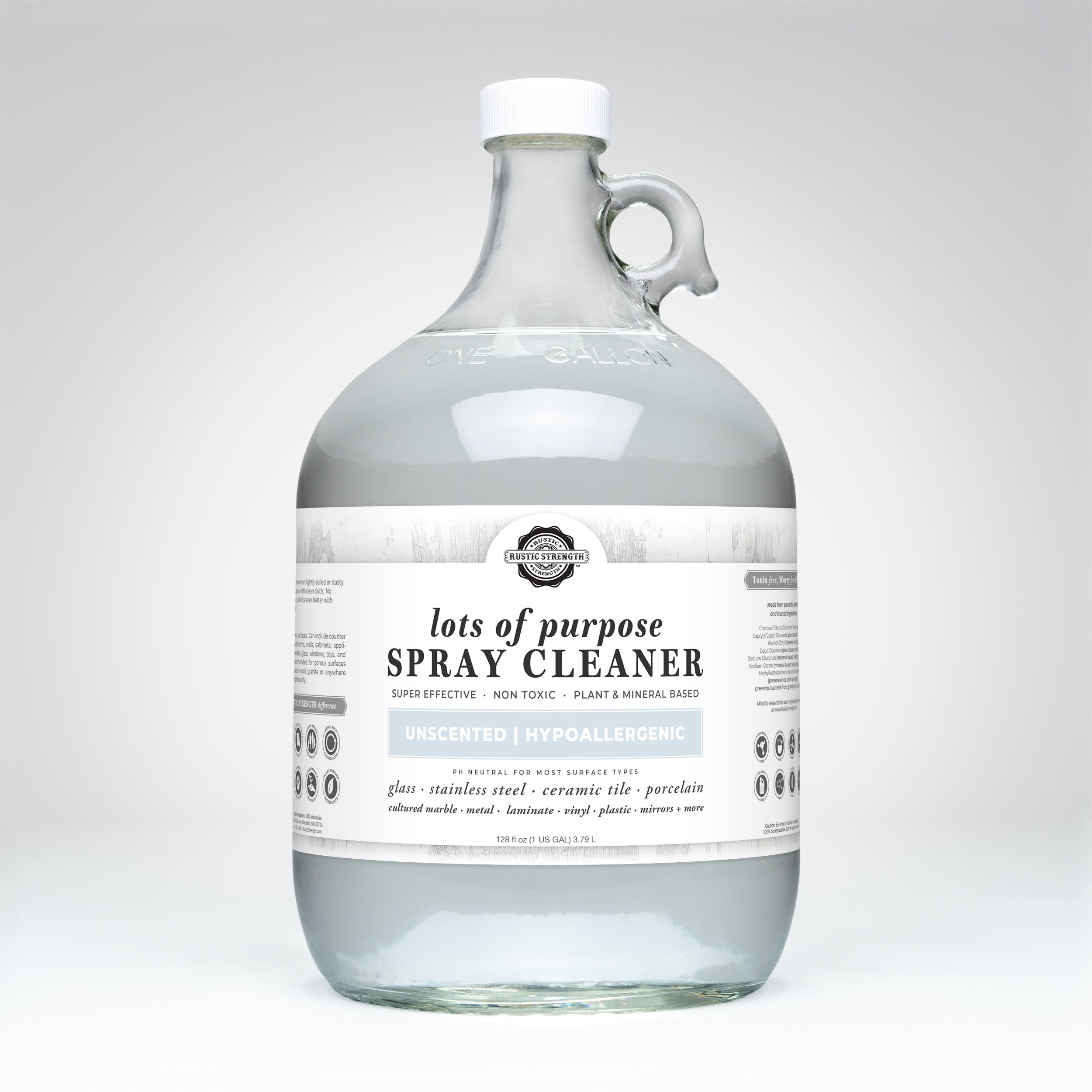 Lots of Purpose Spray Cleaner | Unscented Gallon Glass