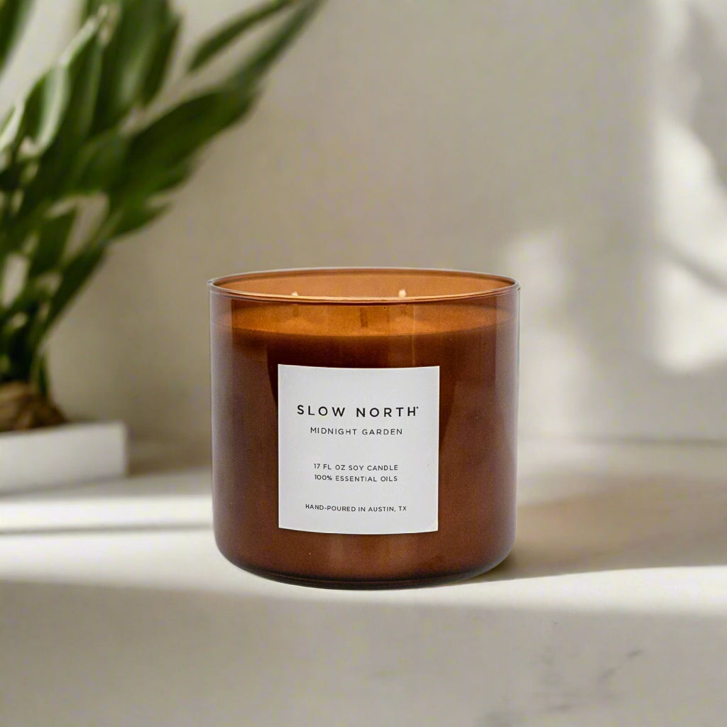 Midnight Garden (Lavender + Rosemary + Geranium) - Signature 3-Wick Candle