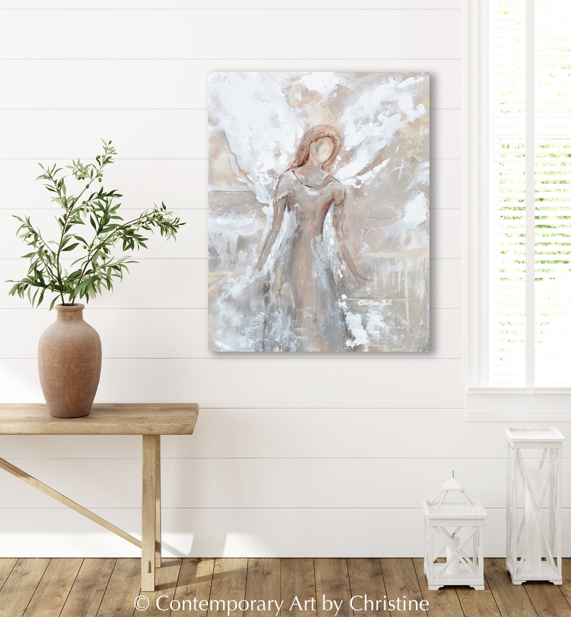 "Guiding Your Way" Giclee Canvas Print Angel
