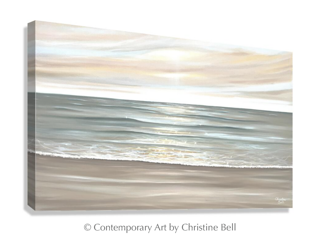 "Shimmering Sunset" GICLÉE PRINT, Coastal Art Ocean Seascape Painting