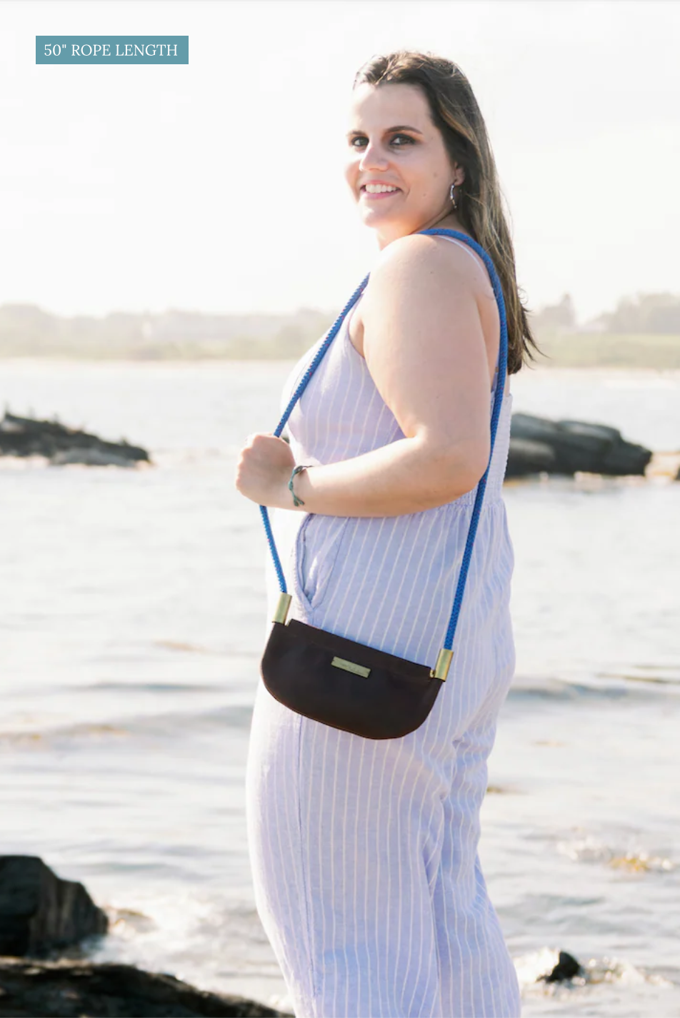 Oyster Shell Bag // in Brown Leather