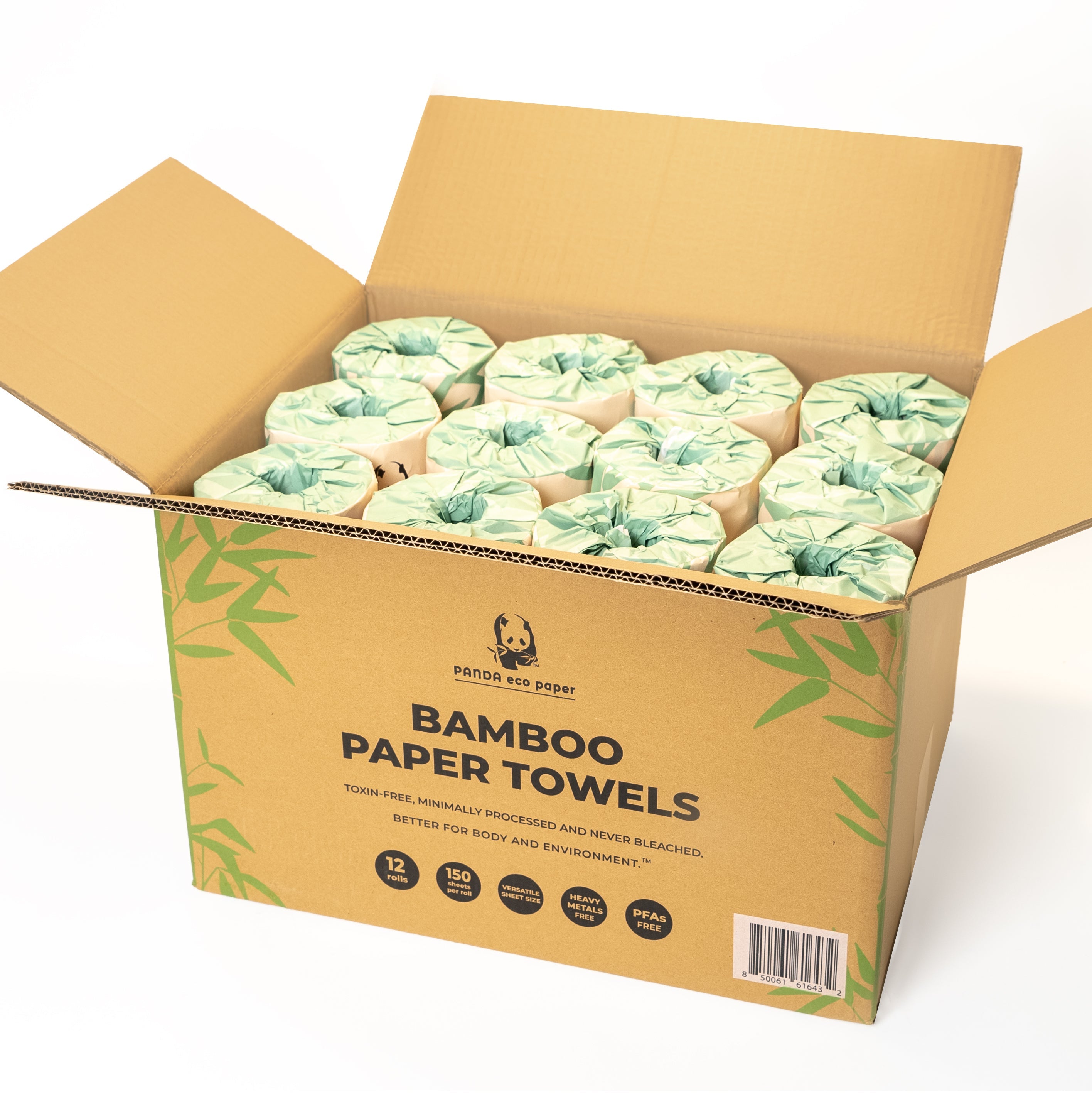 Panda Eco Paper | Bamboo Paper Towels 12 rolls