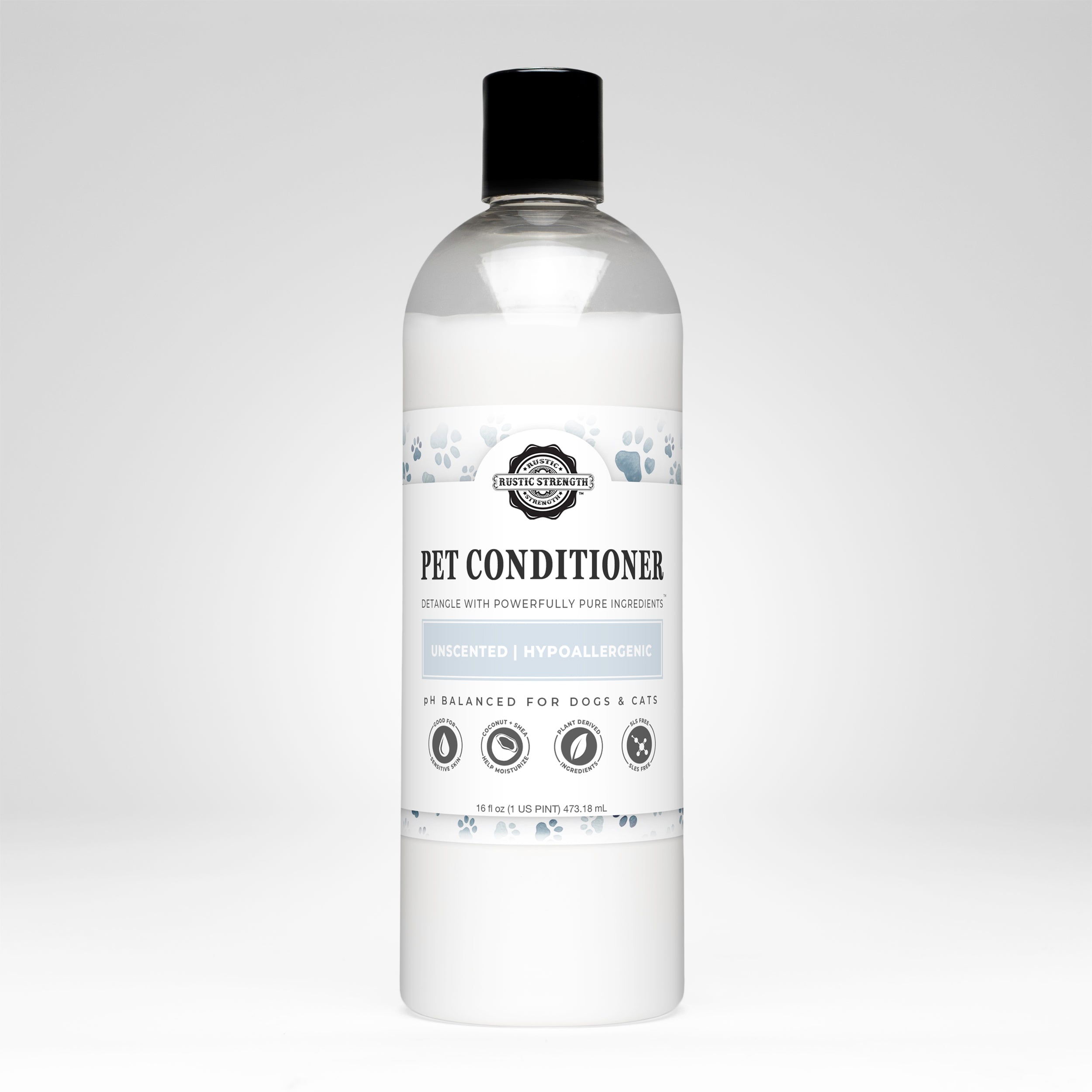 Pet Conditioner | Detangling & Softening | Unscented 16 oz Plastic