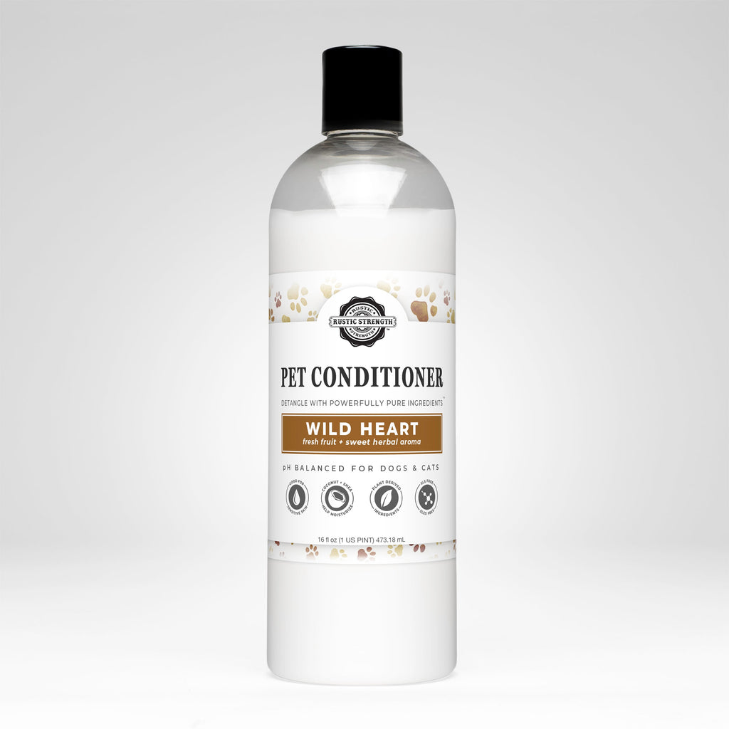 Pet Conditioner | Detangling & Softening | Wild Heart 16 oz Plastic