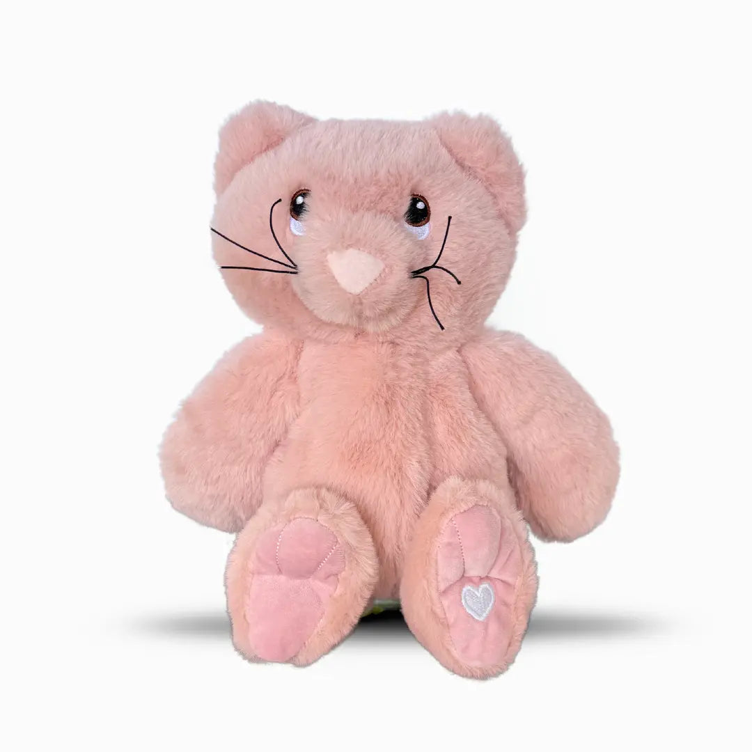 Xander Cat - Lavender Comfort Stuffed Animal Pink-Cat