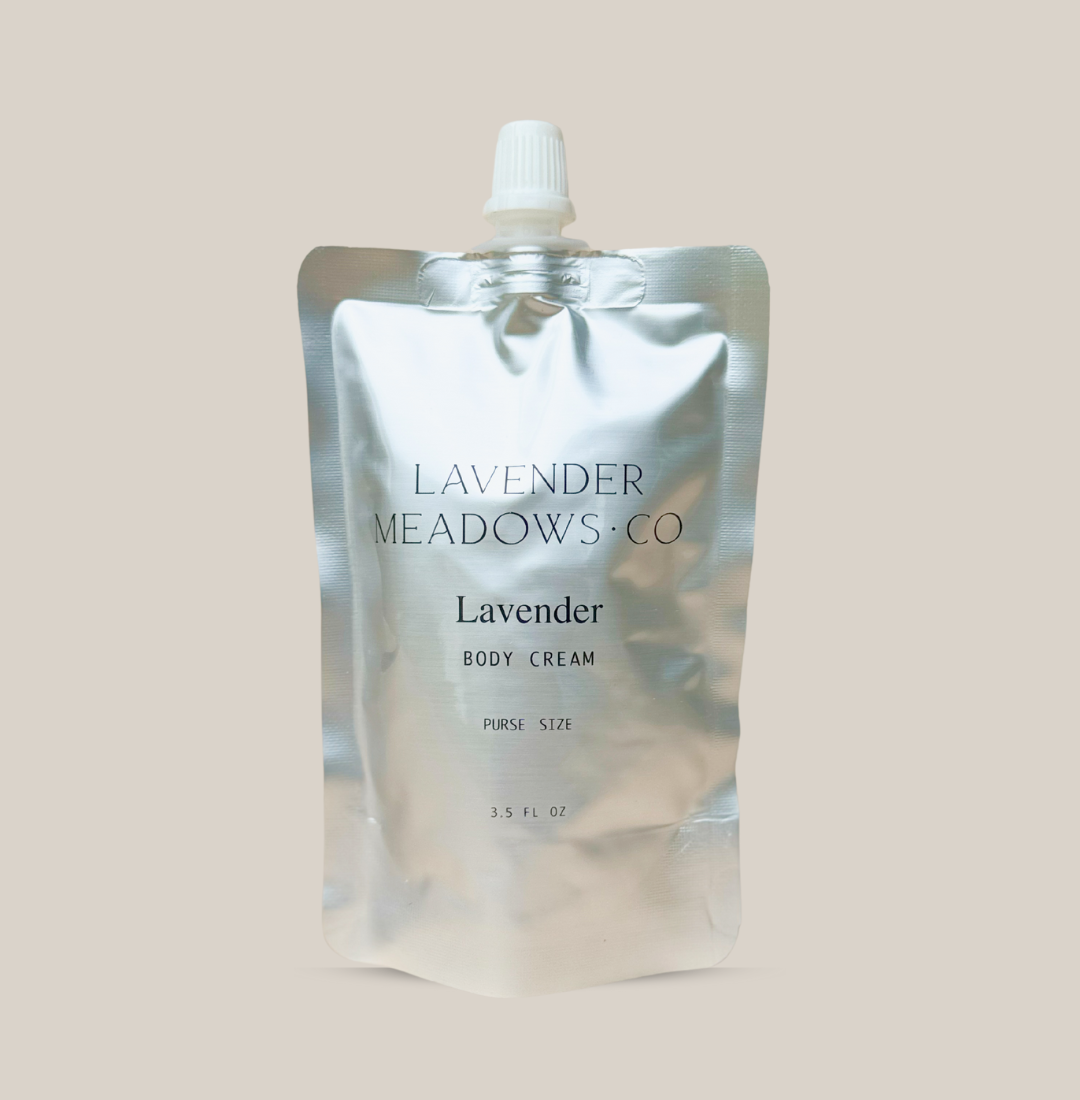 Lavender Body Cream Purse Pouch