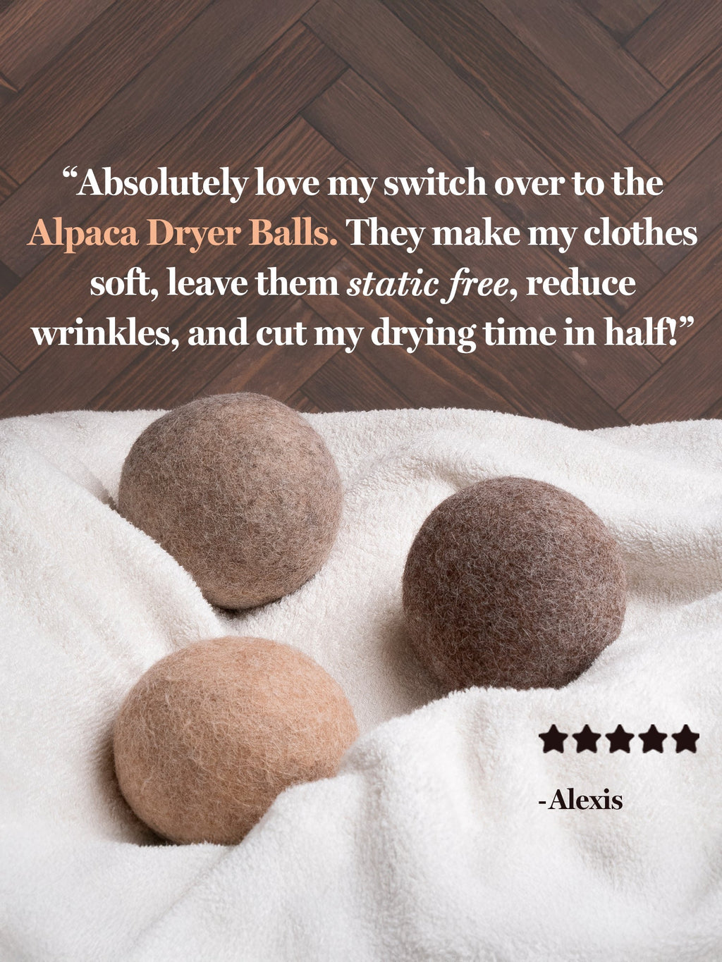 Alpaca Dryer Balls ( 3 pack )