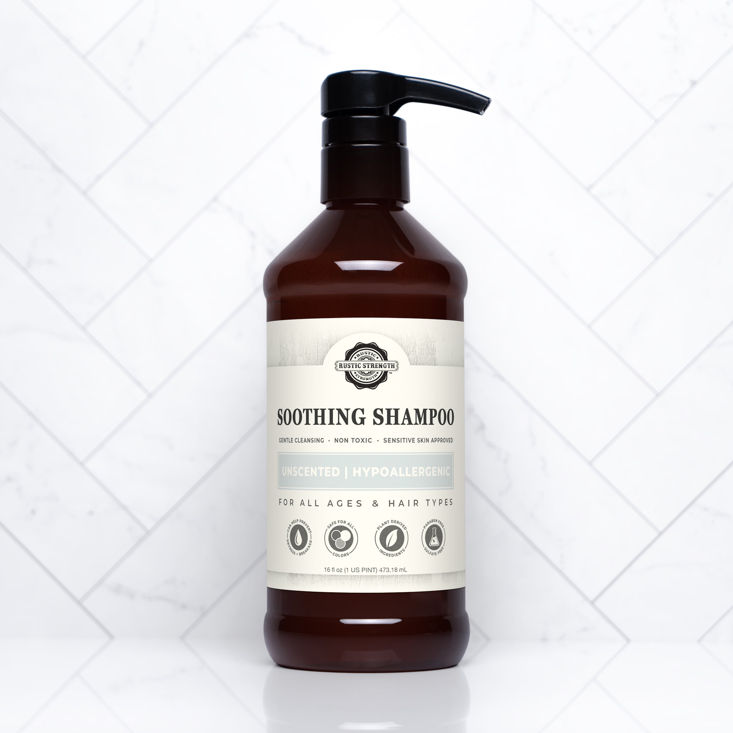 Soothing Shampoo | Unscented 16 oz Plastic