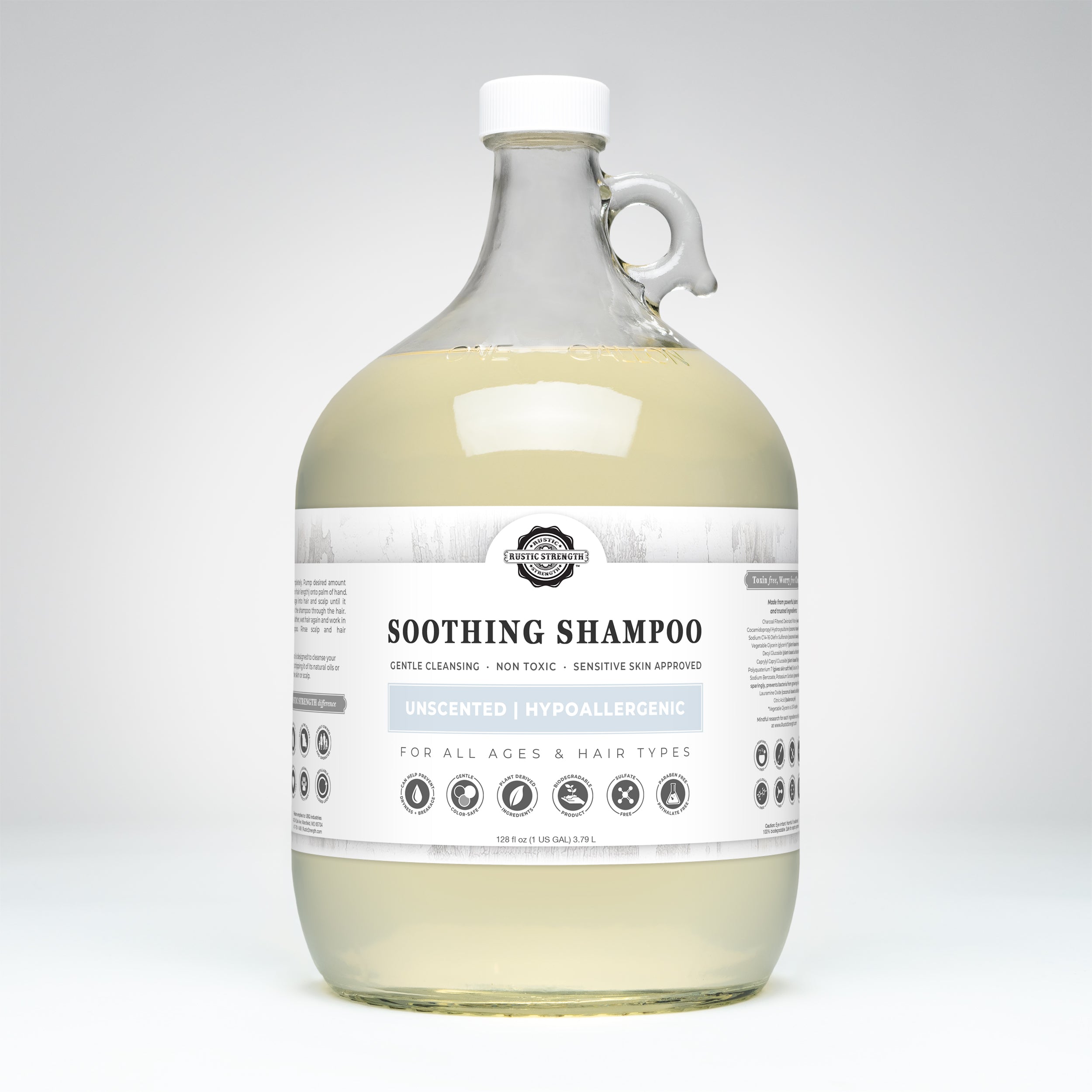 Soothing Shampoo | Unscented Gallon Glass