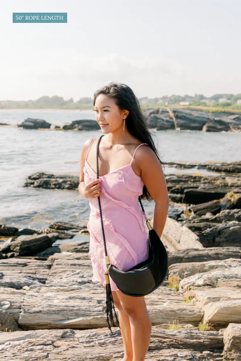 Sling Bag // in Black Leather
