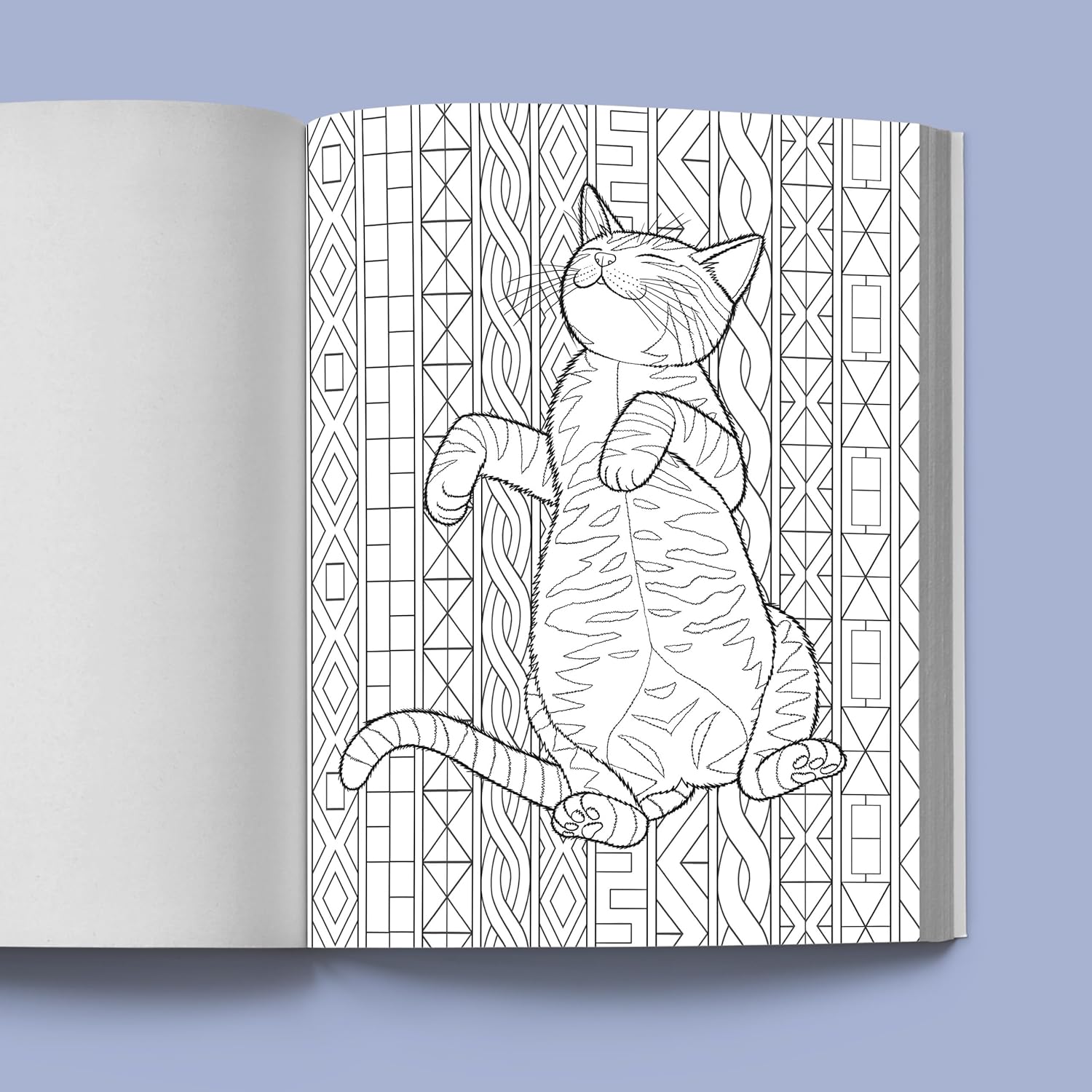 Stress Relief Cat Coloring Book: Calming and Adorable Designs for Adults (Spiral Bound)