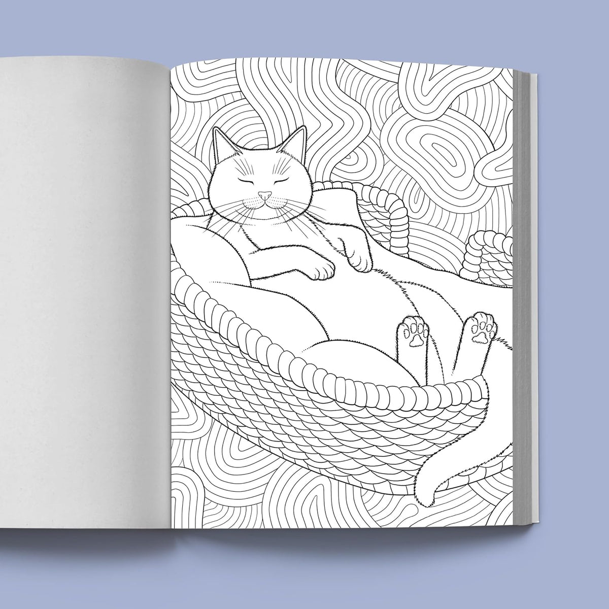 Stress Relief Cat Coloring Book: Calming and Adorable Designs for Adults (Spiral Bound)