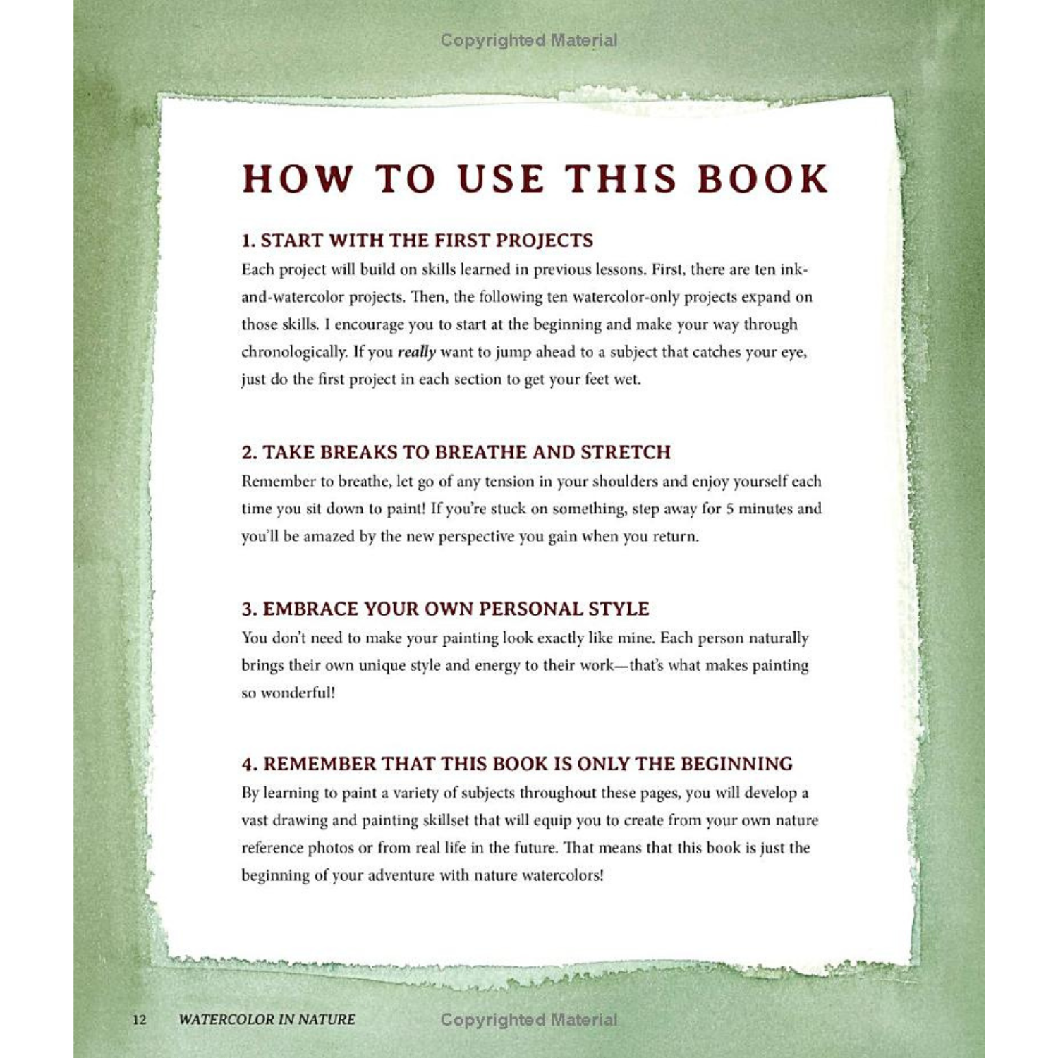 Watercolor in Nature: Paint Woodland Wildlife and Botanicals with 20 Beginner-Friendly Projects (Spiral Bound)