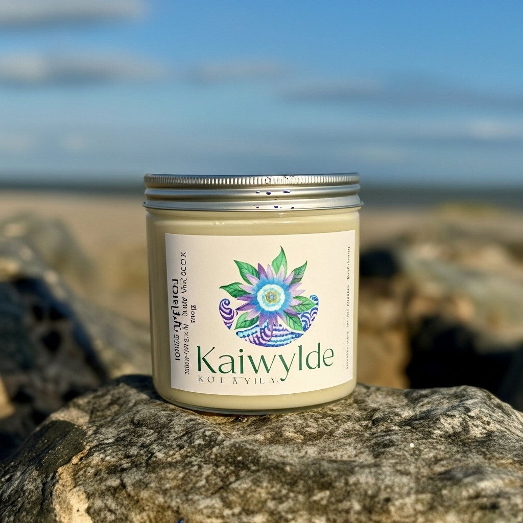 Kaiwylde Botanica 13oz Clear Jar Candle | Gold Lid