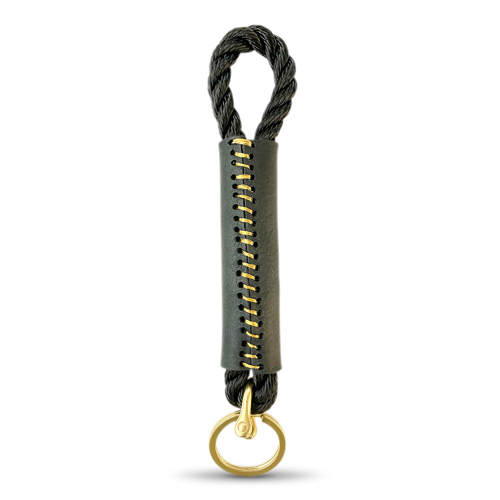 Rope + Leather Keychains