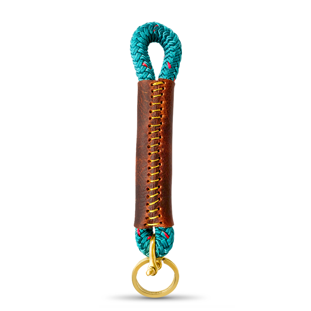 Rope + Leather Keychains