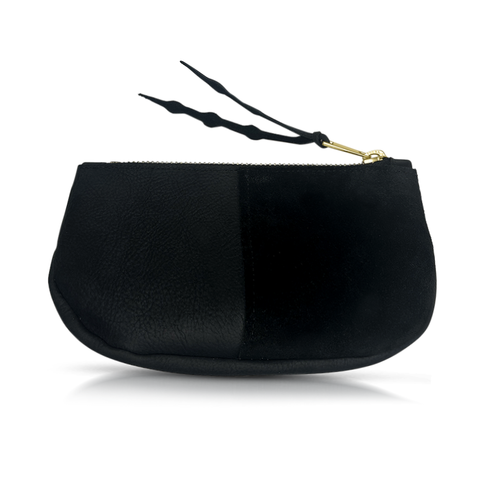 Makeup Bag // in Black Leather Makeup Bag Only