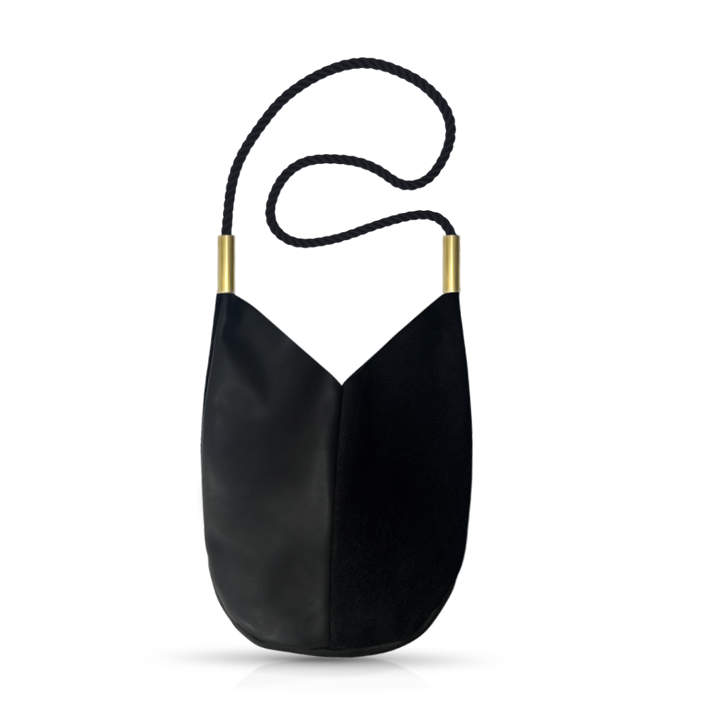 Mermaid Purse // in Black Leather Summer Night Black Handbag Only