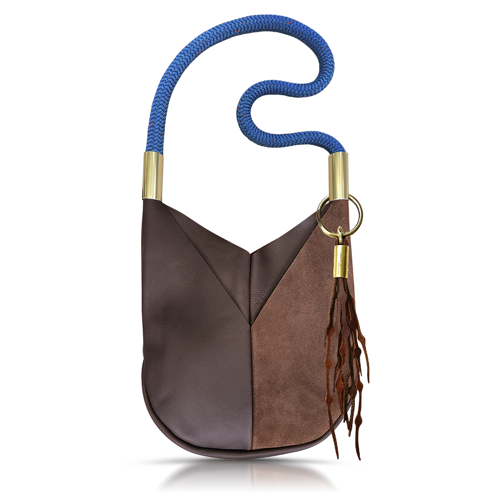 Original Wildwood Bag // Large Crossbody in Brown Leather Add a Matching Seaweed Tassel (save $10)