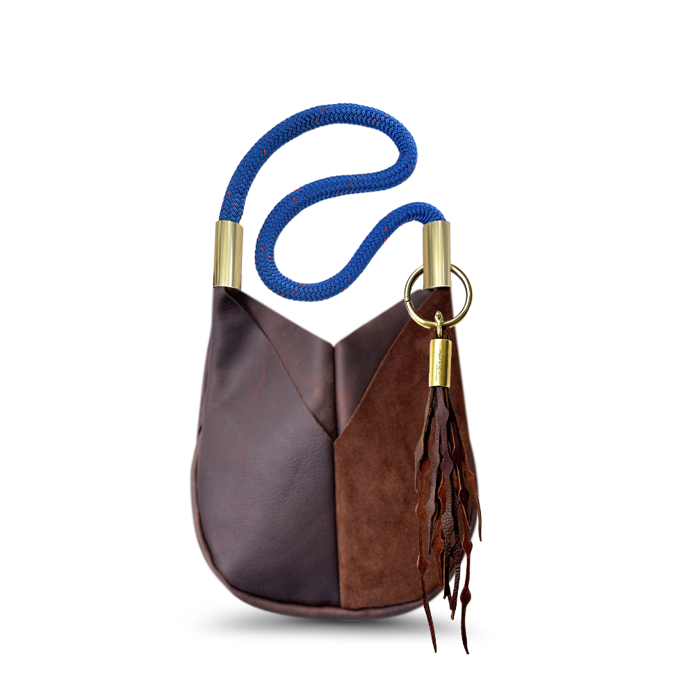 Original Wildwood Bag // Small Crossbody in Brown Leather Add a Matching Seaweed Tassel (save $10)