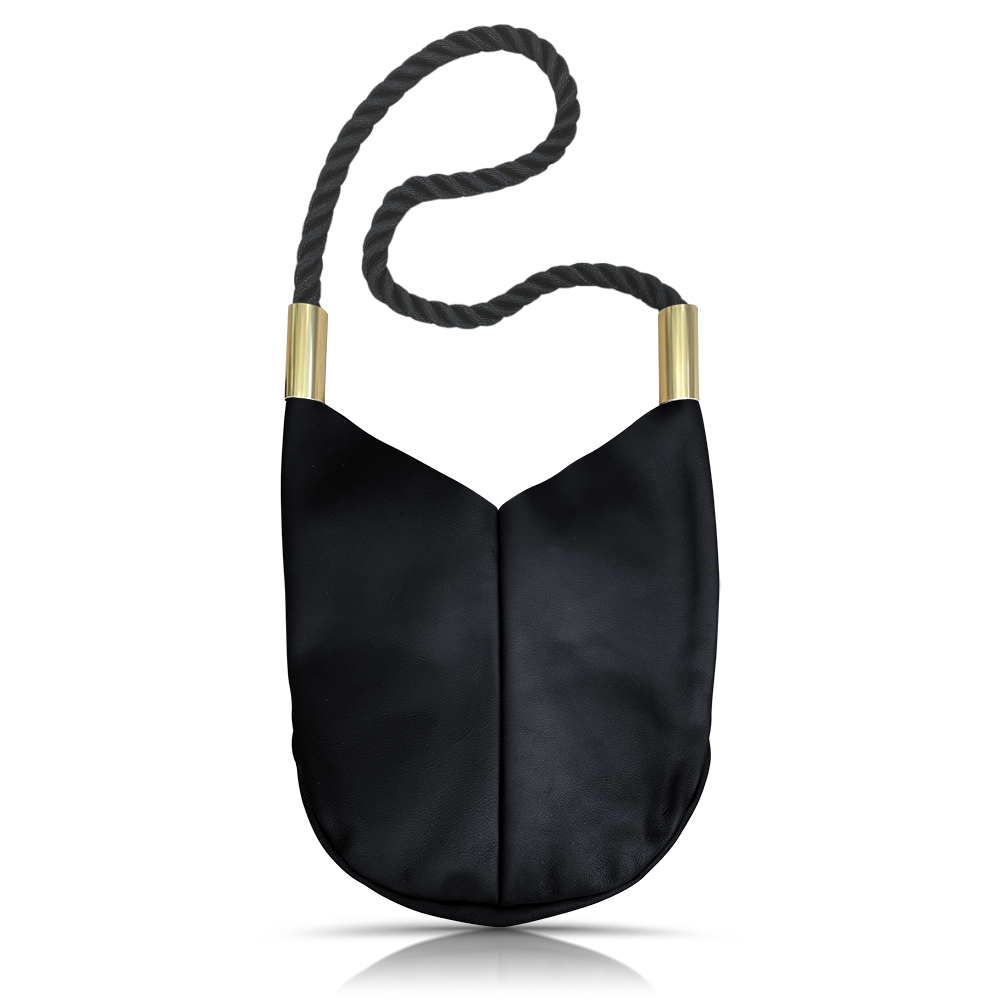 Original Wildwood Bag // Large Crossbody in Black Leather