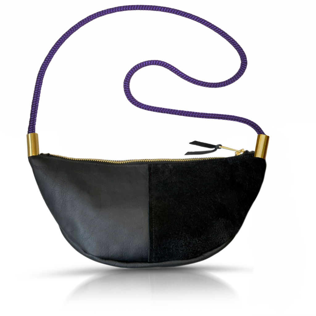 Sling Bag // in Black Leather