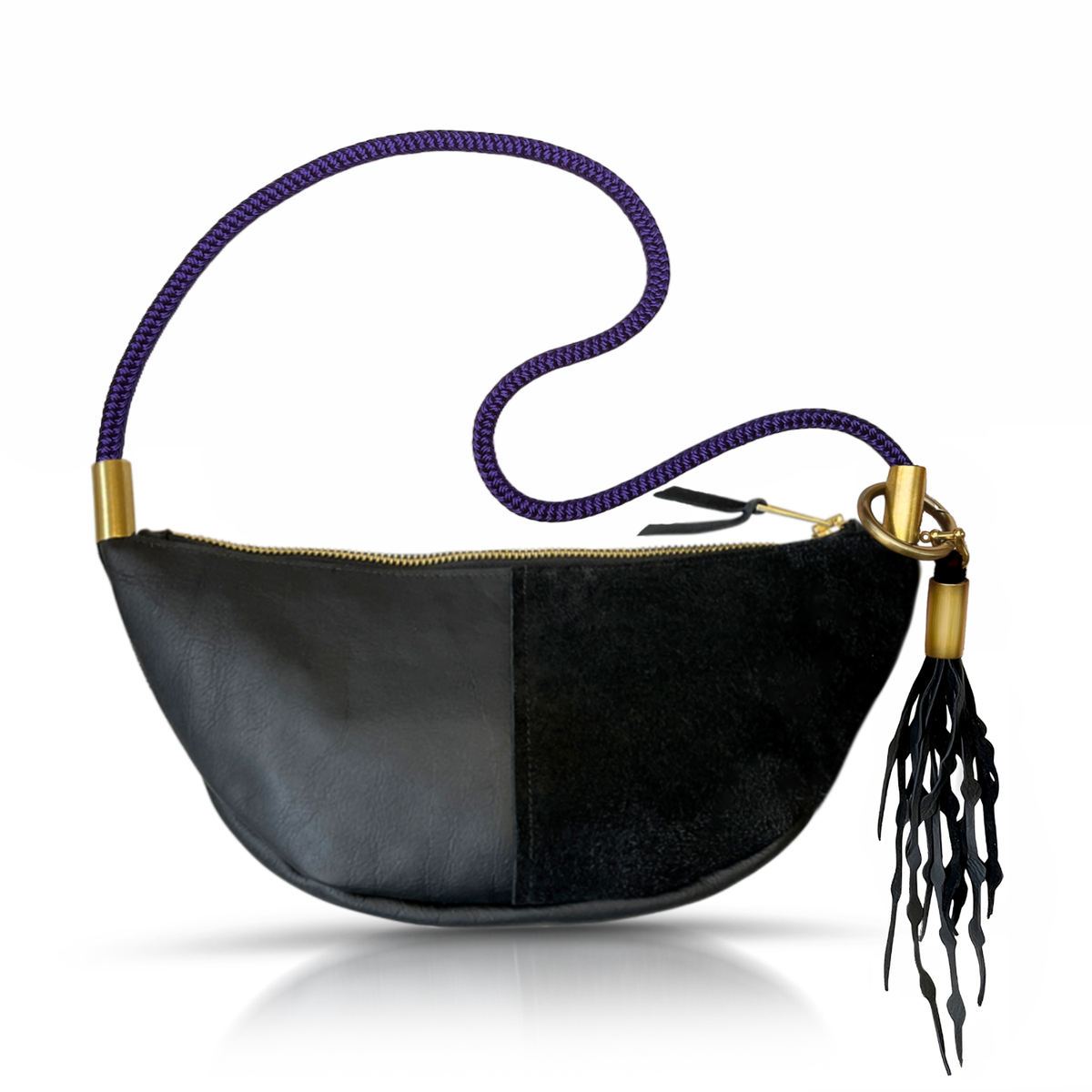 Sling Bag // in Black Leather