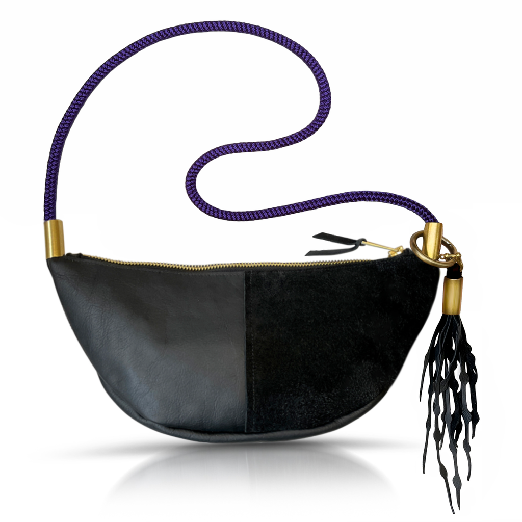 Sling Bag // in Black Leather