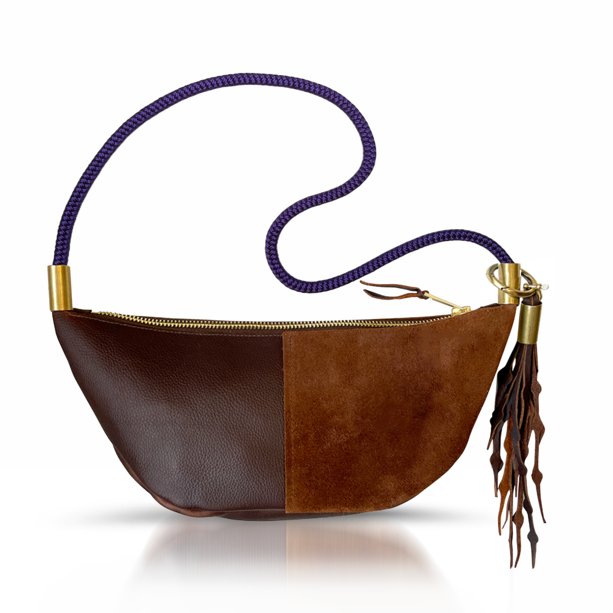 Sling Bag // in Brown Leather