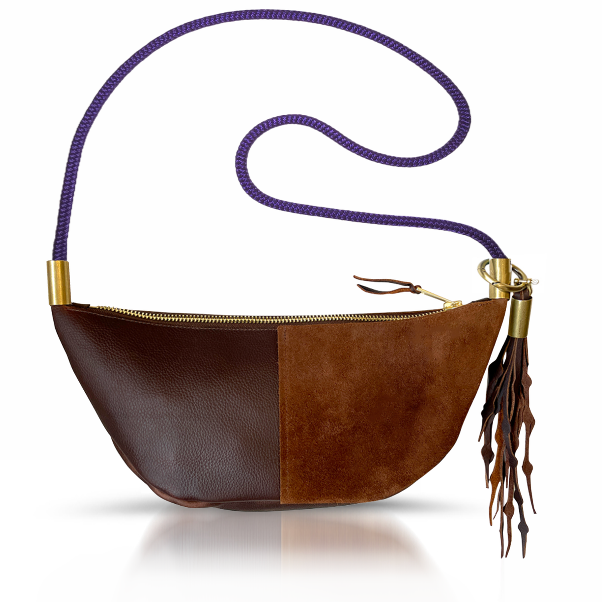 Sling Bag // in Brown Leather