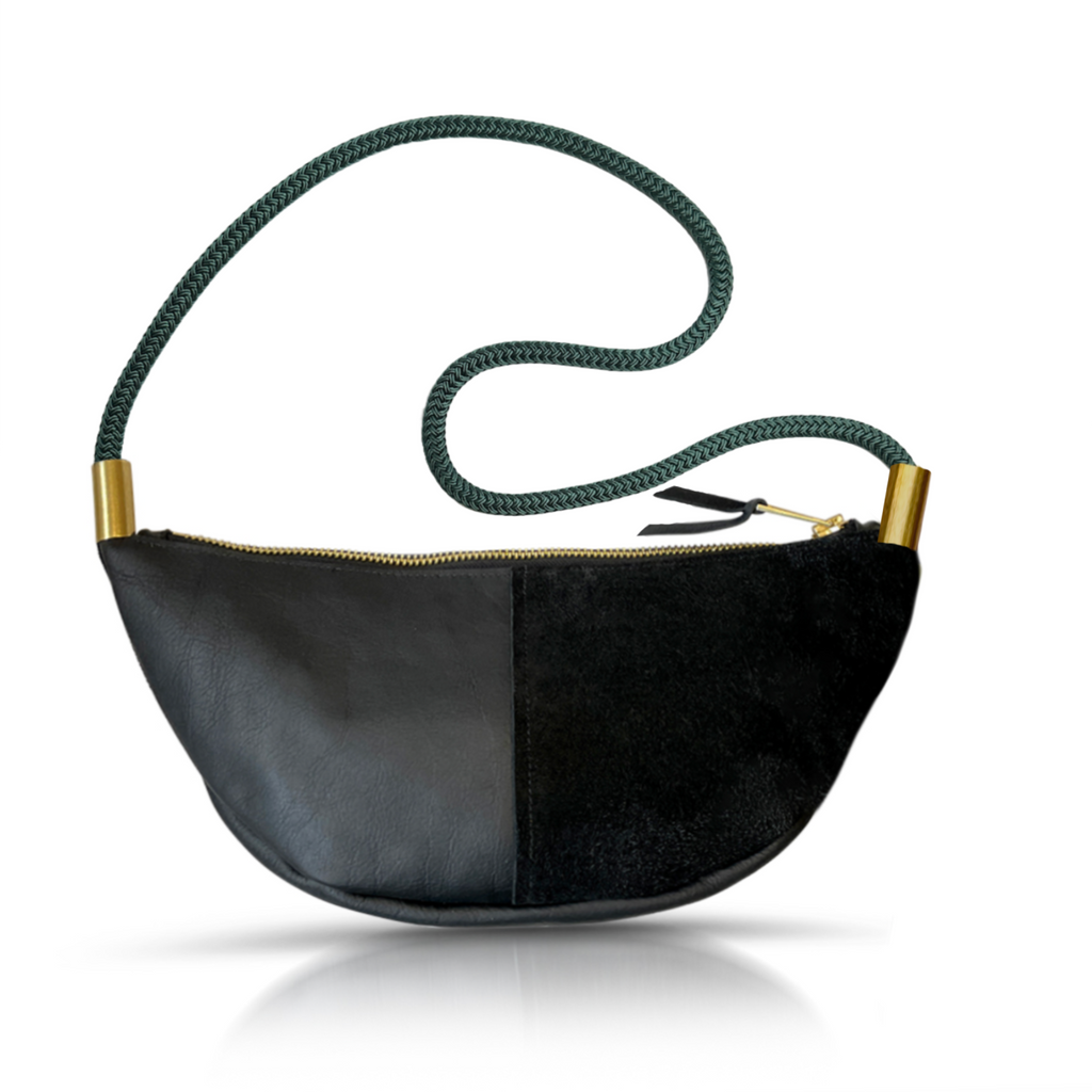 Sling Bag // in Black Leather