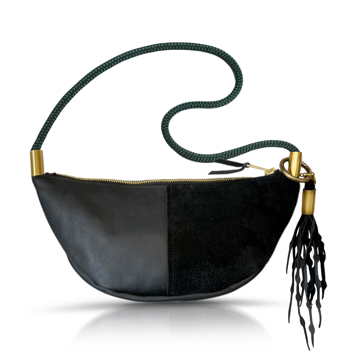 Sling Bag // in Black Leather