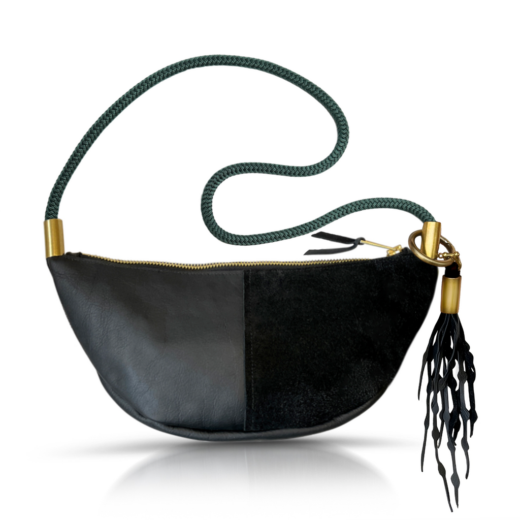 Sling Bag // in Black Leather