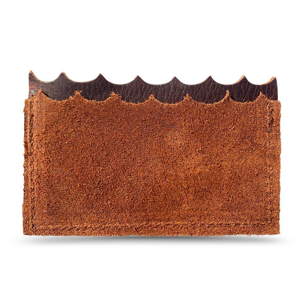 Mini Wallet "Inspired By Salt Air" // in Brown Leather