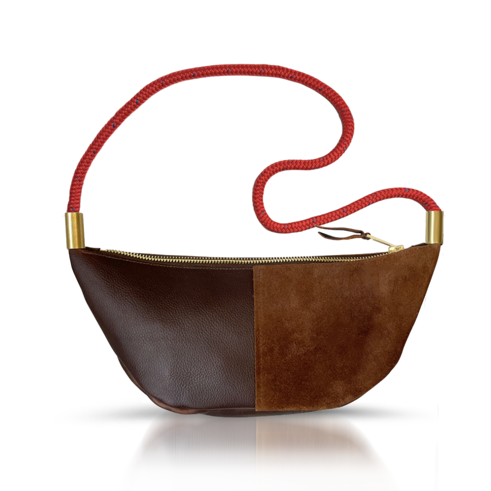 Sling Bag // in Brown Leather