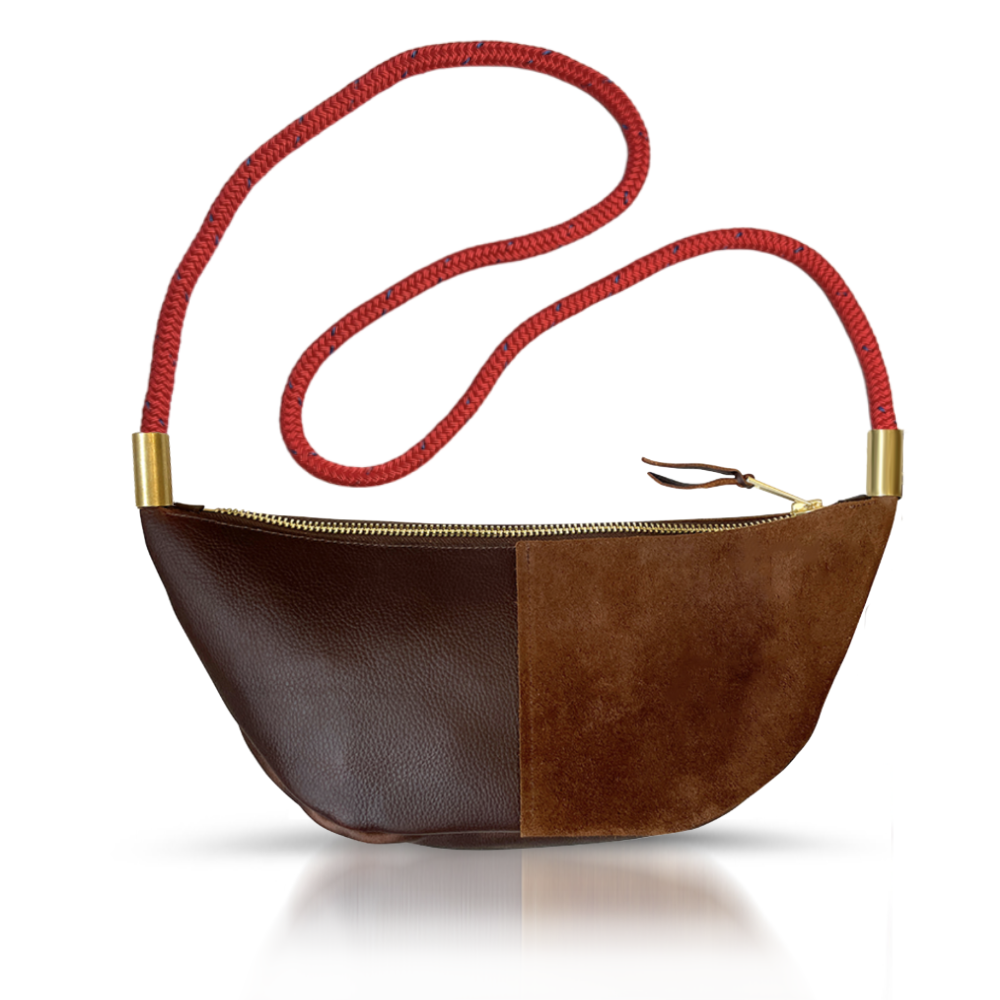 Sling Bag // in Brown Leather