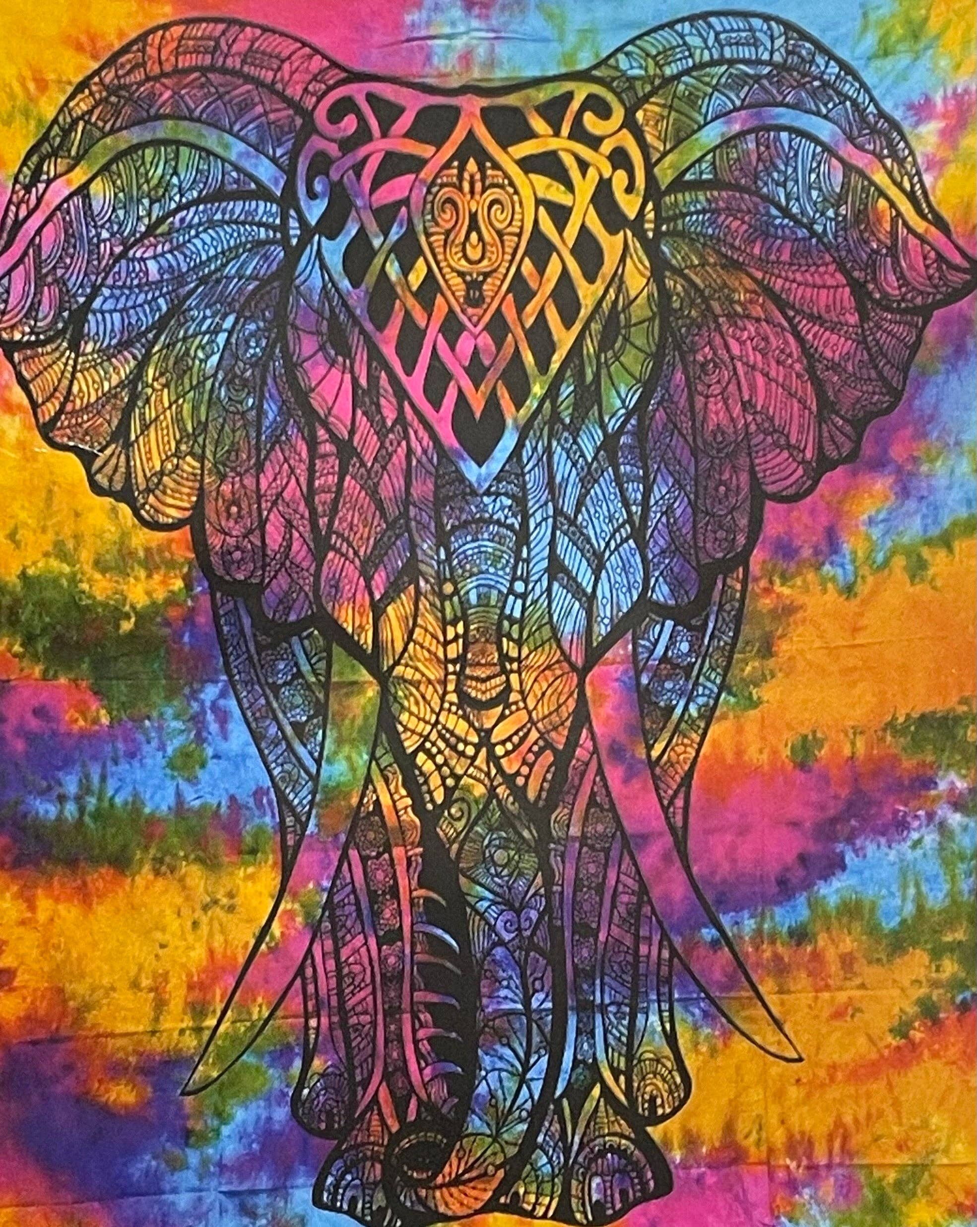 Spiritual Tapestries | Altar Cloths Elephant face and body 54” x 86”