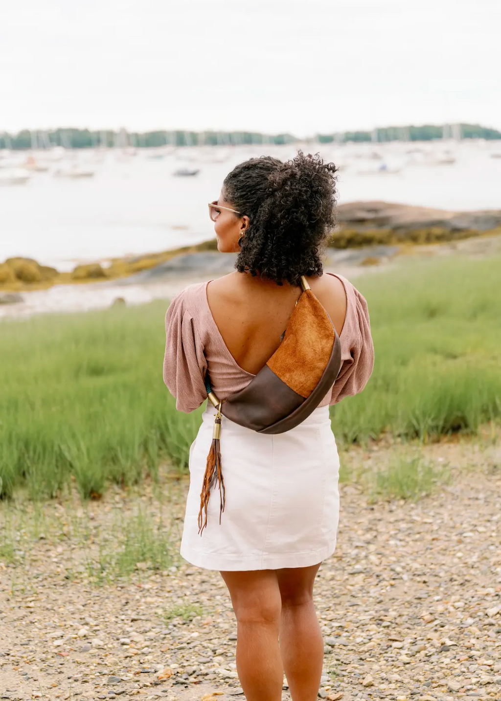 Sling Bag // in Brown Leather