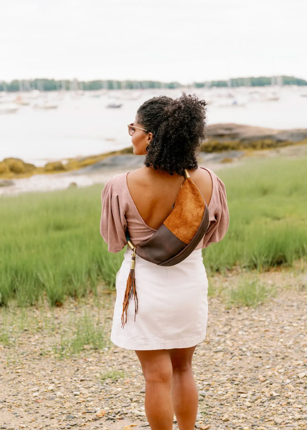 Sling Bag // in Brown Leather
