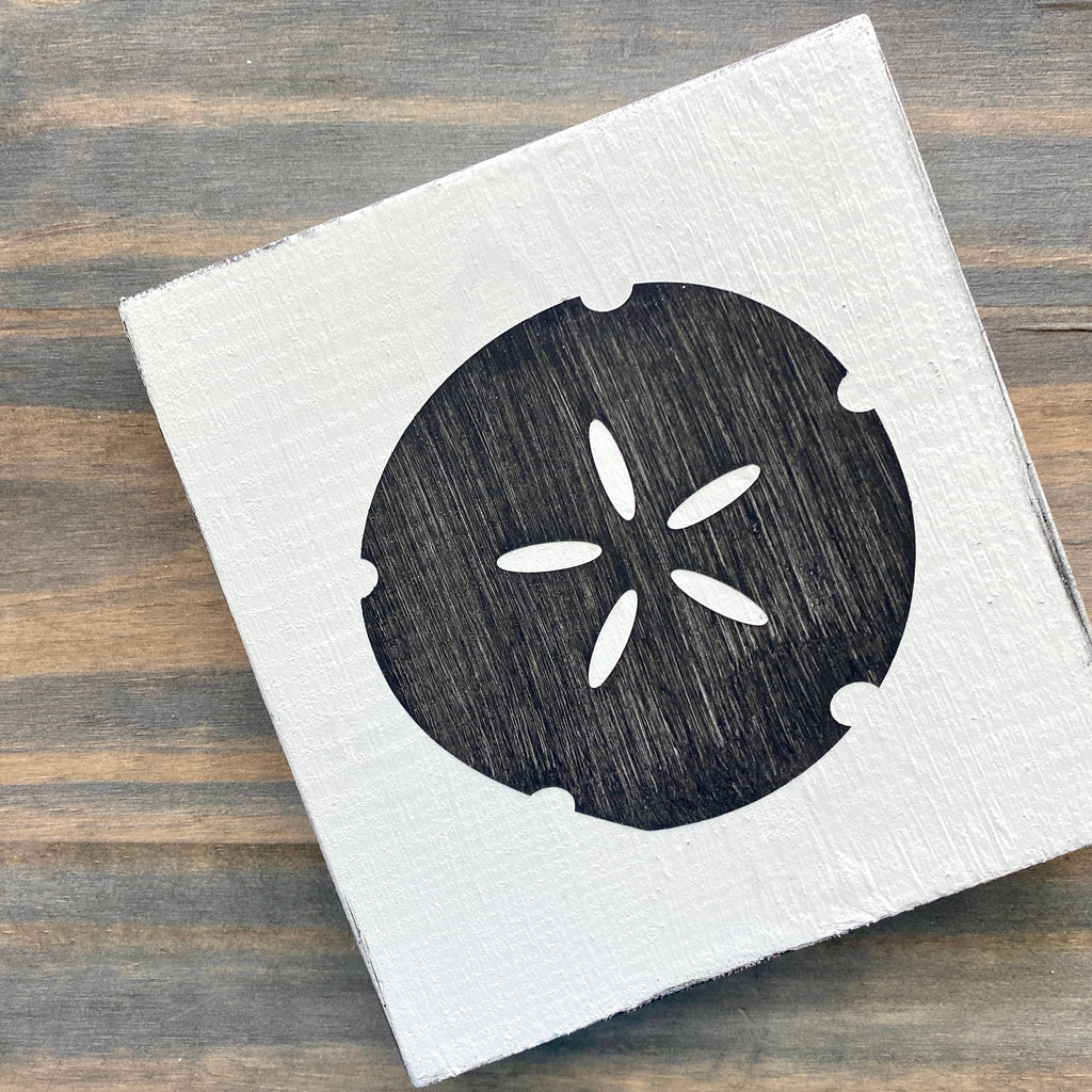 Sand Dollar Sign, 6 x 5.5 in