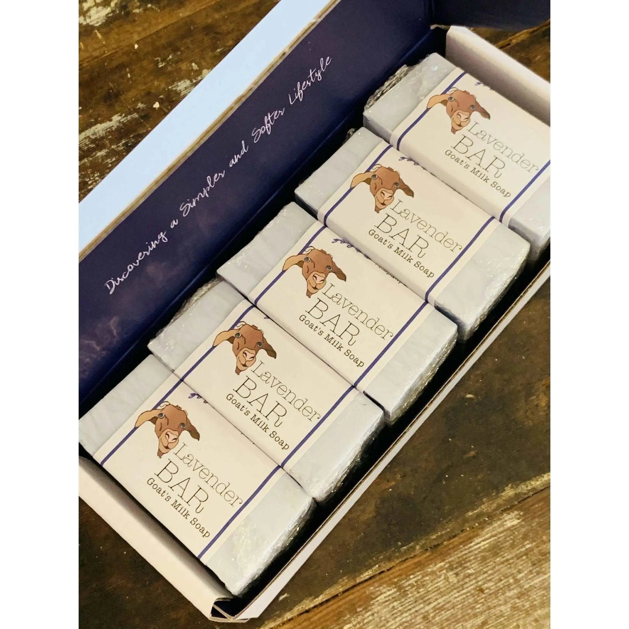 Lavender Bar Soap with Goat's Milk & Organic Lavender 5 Bar Gift Pack