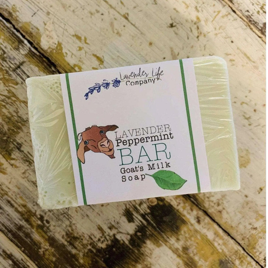 Lavender Bar Soap with Peppermint & Goat's Milk