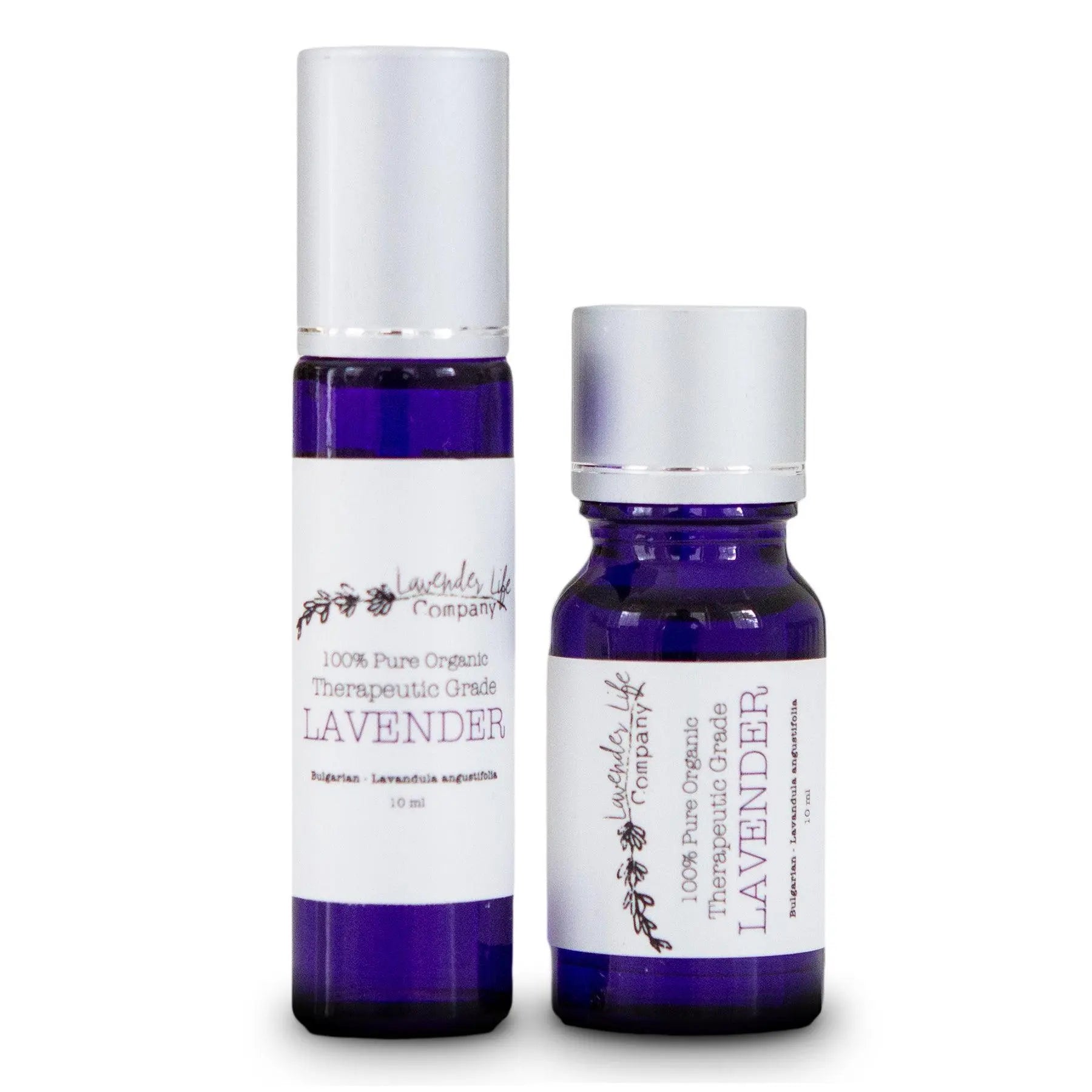 Essential Oil Set with Roll-on and Dropper - 100% Pure & Organic Lavender Essential Oil Set