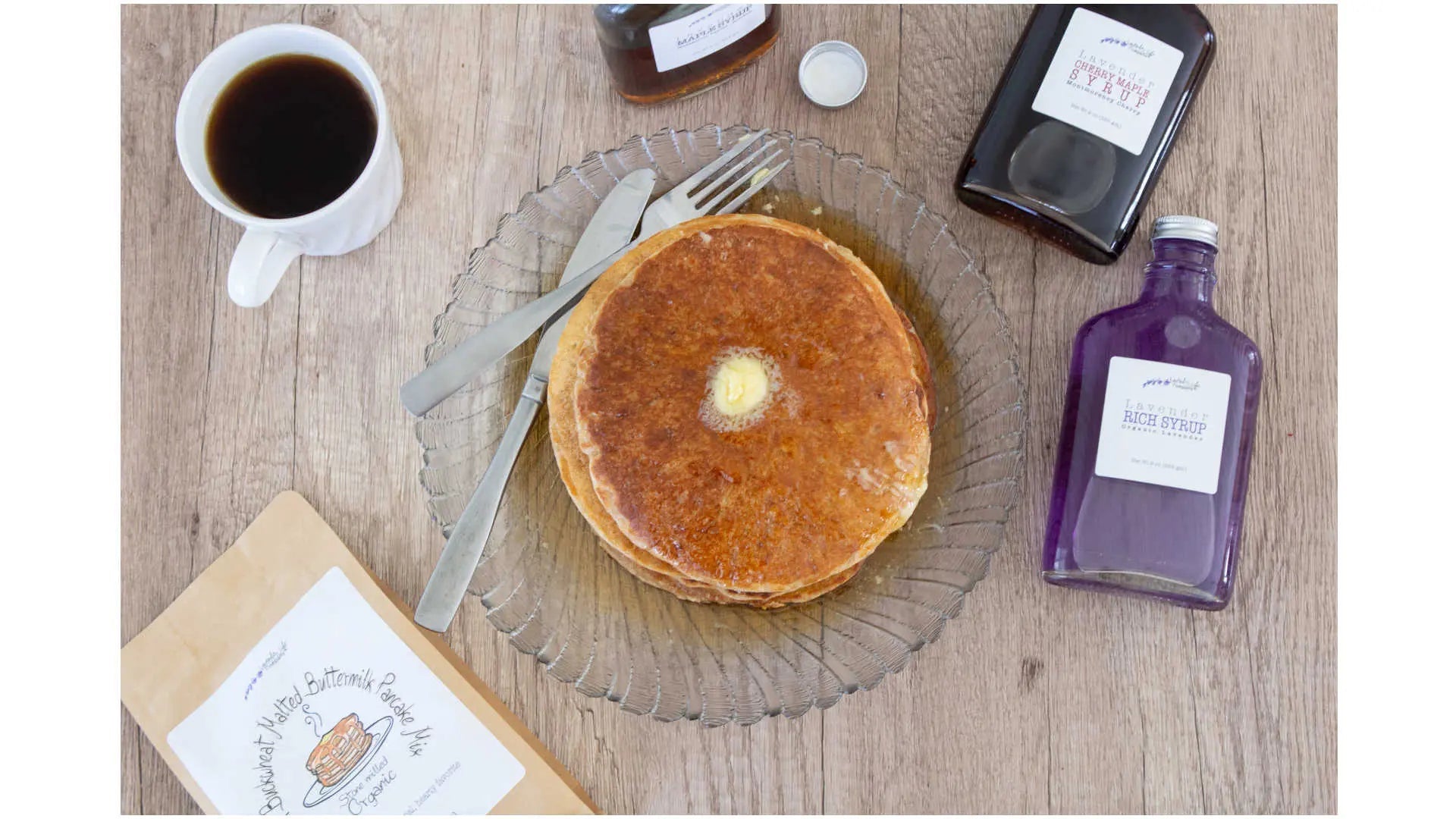 Lavender Buckwheat Malted Buttermilk Pancake Mix
