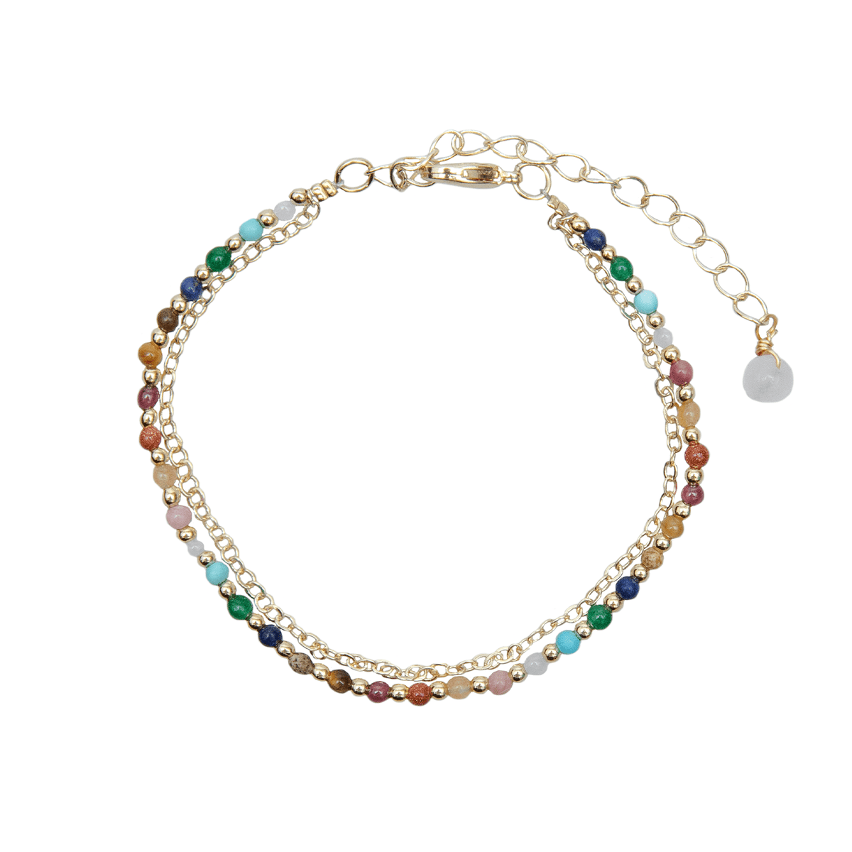 Master Healer 2mm Layered Healing Bracelet Gold