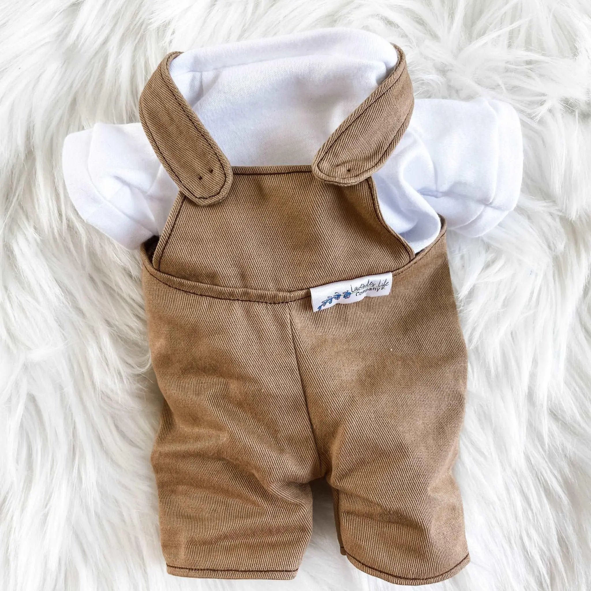 Xander Clothes Brown Over-All with Shirt