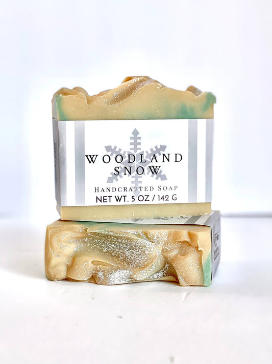 5 oz Woodland Snow Handcrafted Soap - Pluff Mud Mercantile
