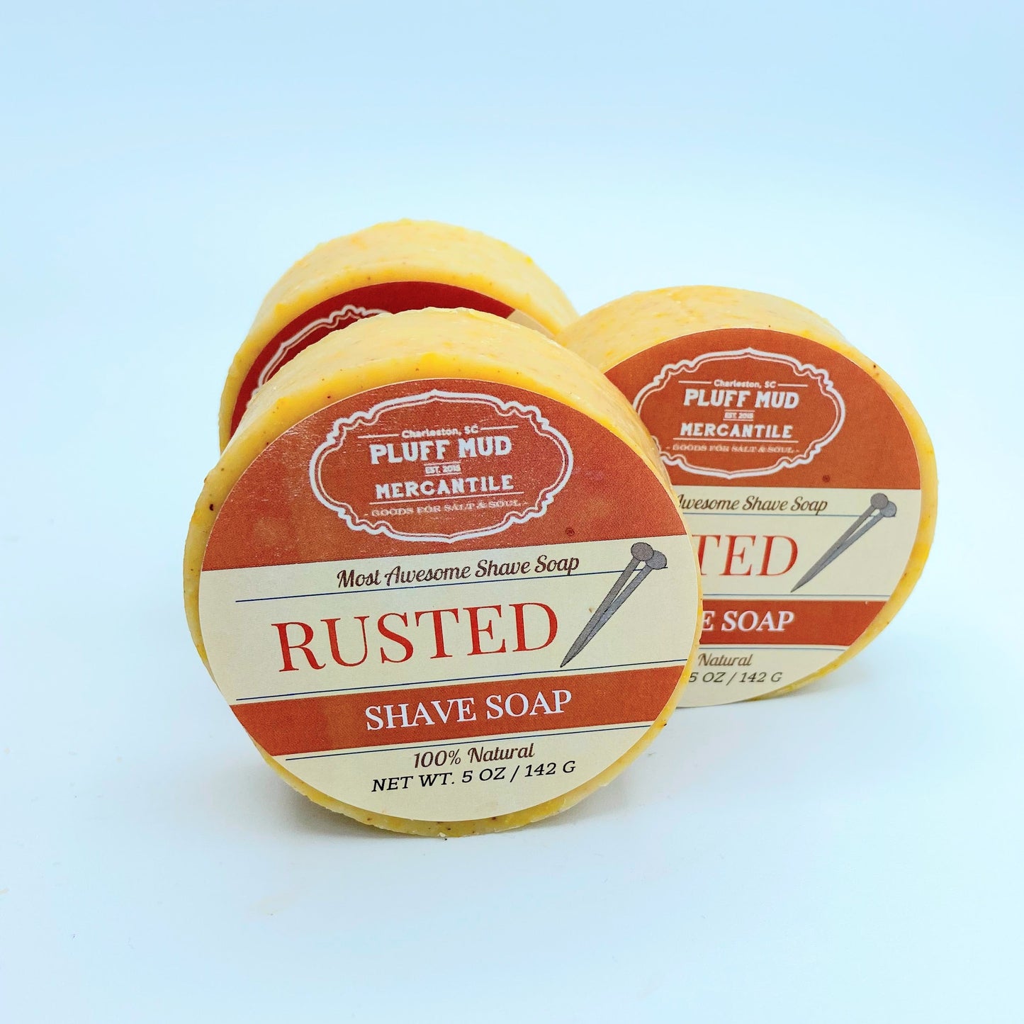 Rusted Shave Soap 5oz - Pluff Mud Mercantile